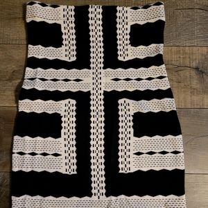 Black and white skirt